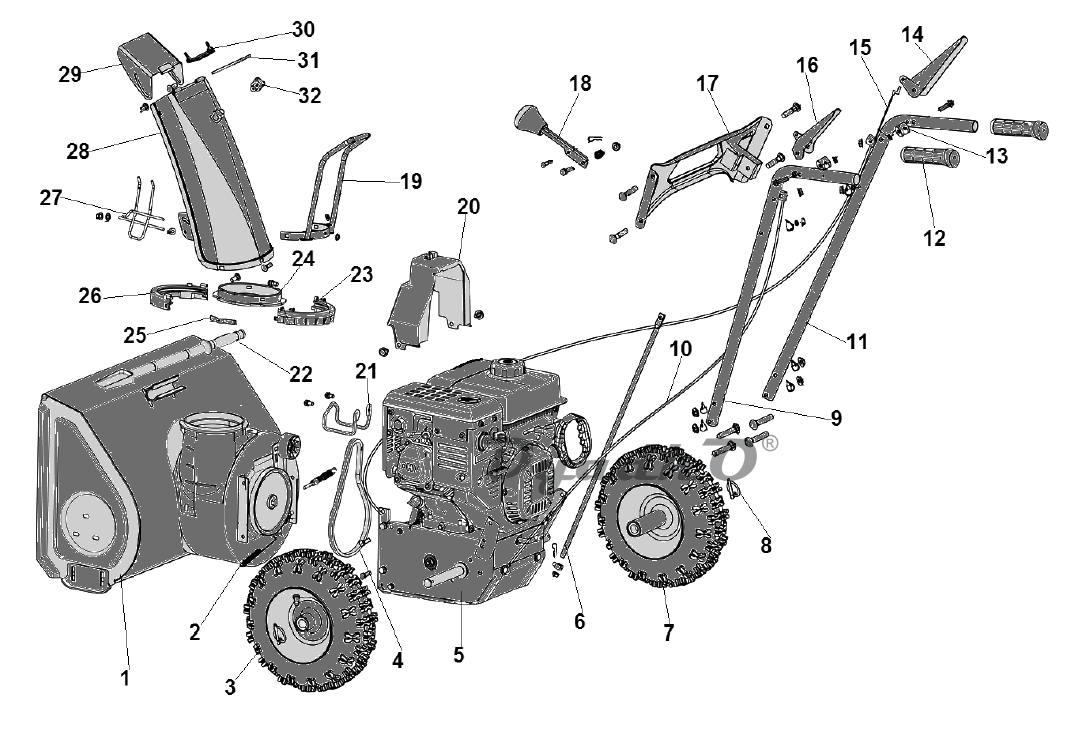Запчасти Champion ST553