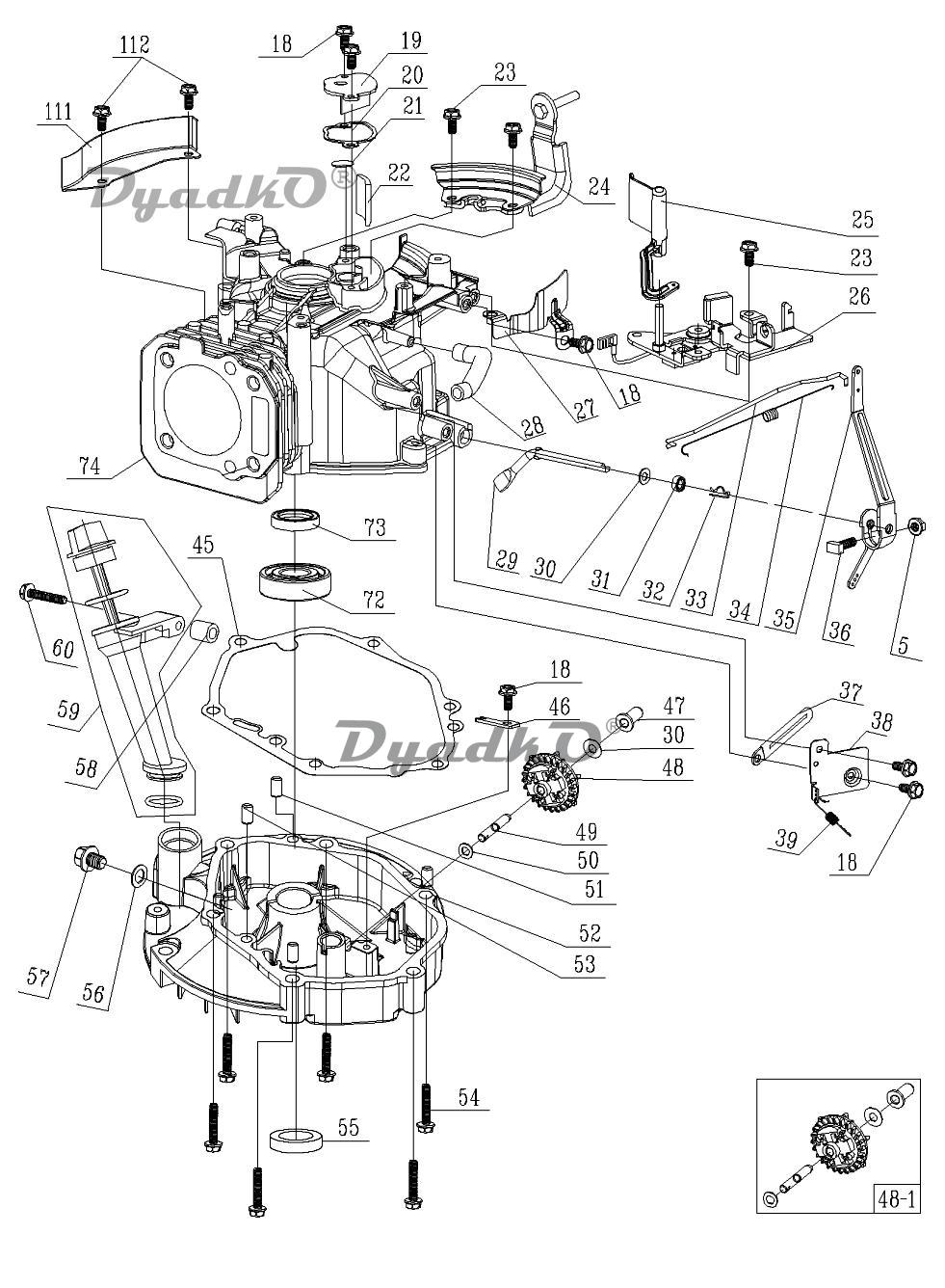 Запчасти Champion LM 5345 (с 2019 года / после s/n 32091900501)