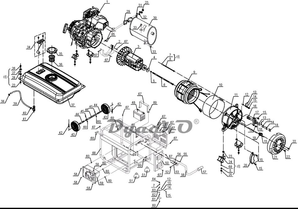 Запчасти Champion GG 7200